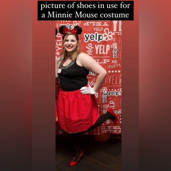 Madden Girl Halloween Fall Candy Apple Red Patent Leather Heels Shoes - size 8 - Picture 10 of 10